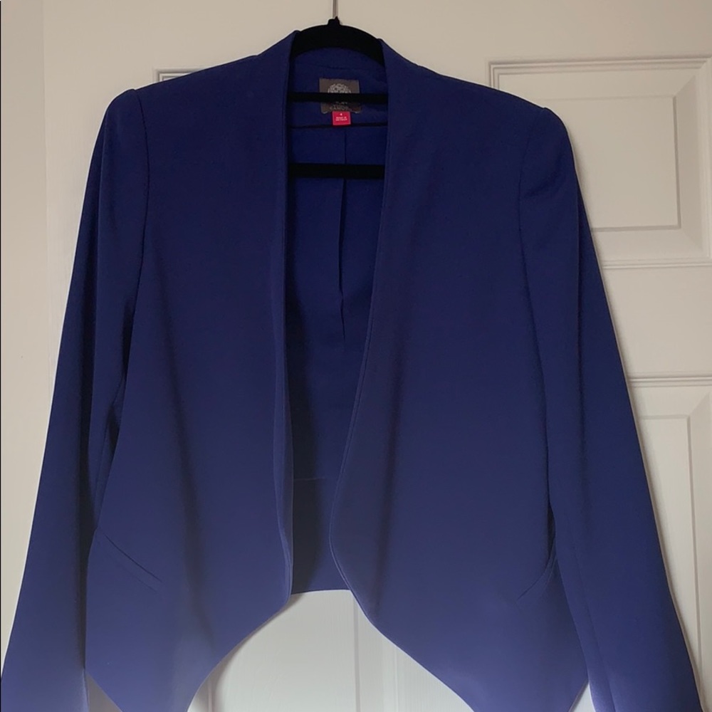 Blue statement blazer